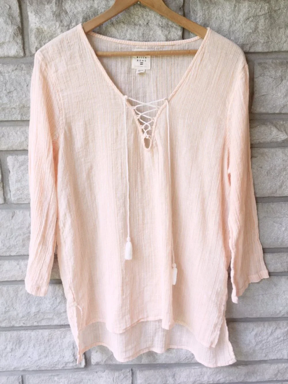 Billabong 'Blue Skies' Beach Coverup - Orange Peel